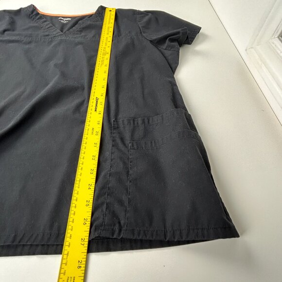 Scrubstar Scrub Womens 2XL‎ Core Essentials Black V-Neck Stretch Top WC818 - Picture 8 of 11